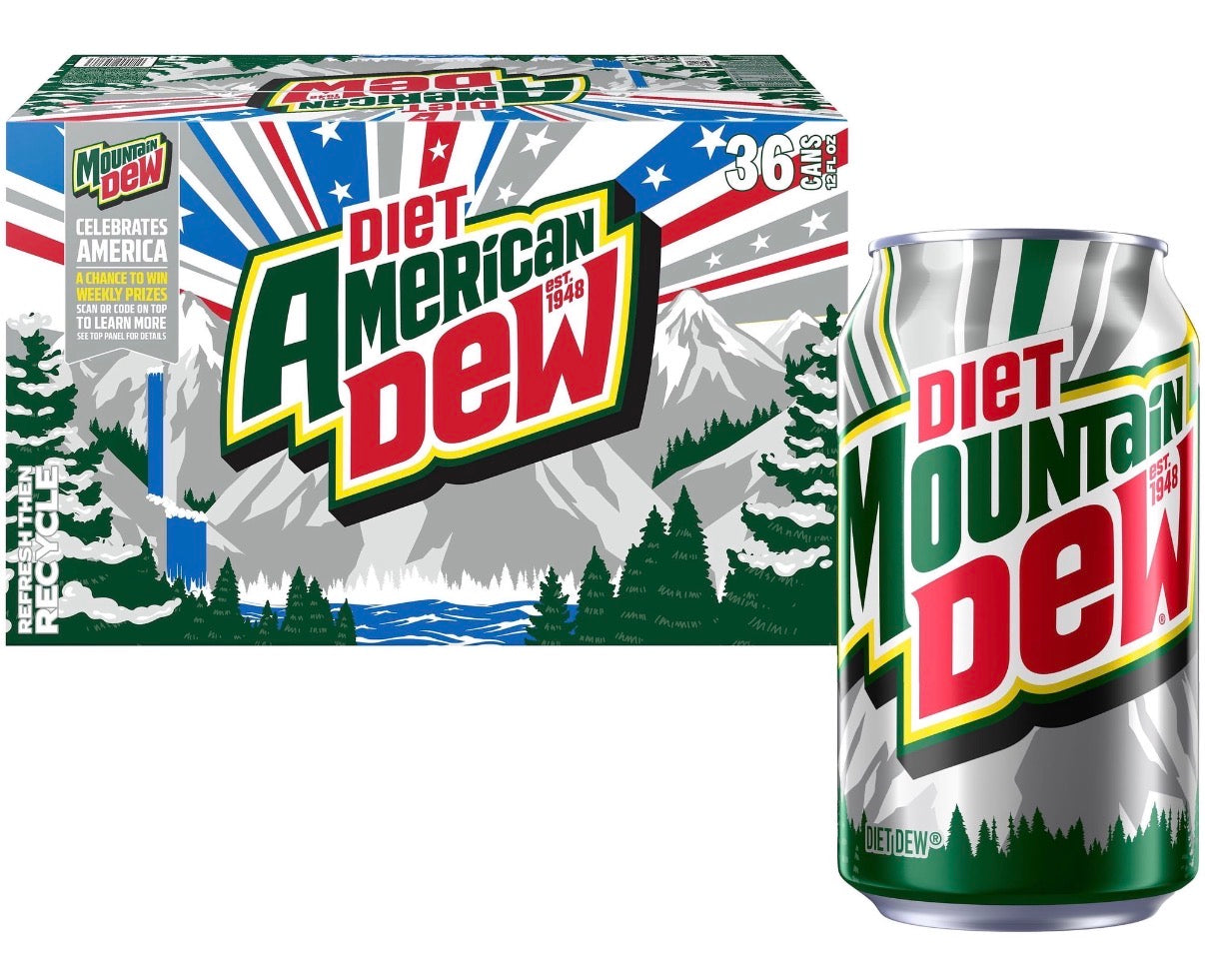 Diet Mountain Dew Diet Citrus Soda (36 ct, 12 oz)